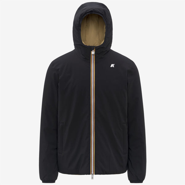 k way JACK ST WARM REVERSIBLE BLACK PURE-BEIGE SEED