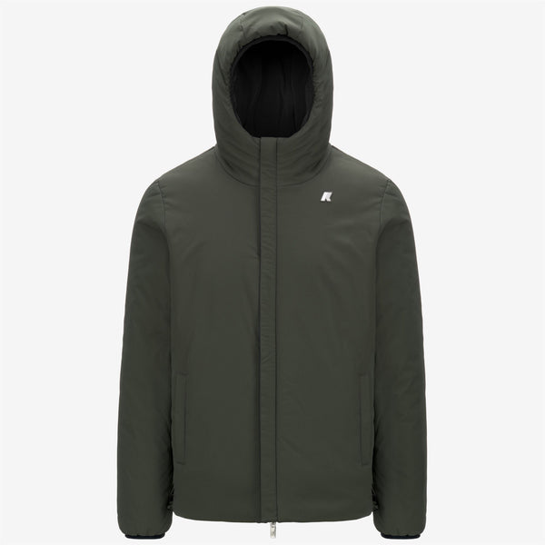 K Way JACK ST WARM REVERSIBLE BLACK PURE-GREEN BLACKISH