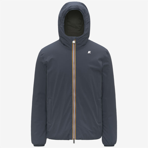 k way JACK ST WARM REVERSIBLE BLUE AIRFORCE-GREEN BLACKISH