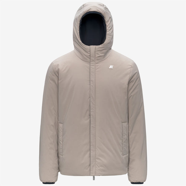 K Way JACK ST WARM REVERSIBLE BLUE DEPTH-BEIGE CASHMERE