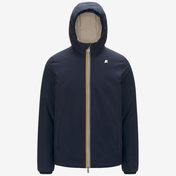 k way JACK ST WARM REVERSIBLE BLUE DEPTH-BEIGE GREY