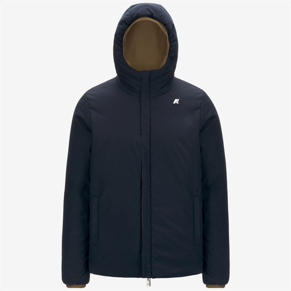 K Way JACK ST WARM REVERSIBLE BROWN CORDA-BLUE DEPTH
