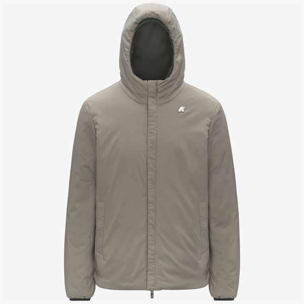 K Way JACK ST WARM REVERSIBLE GREEN BLACKISH-GREEN OAK