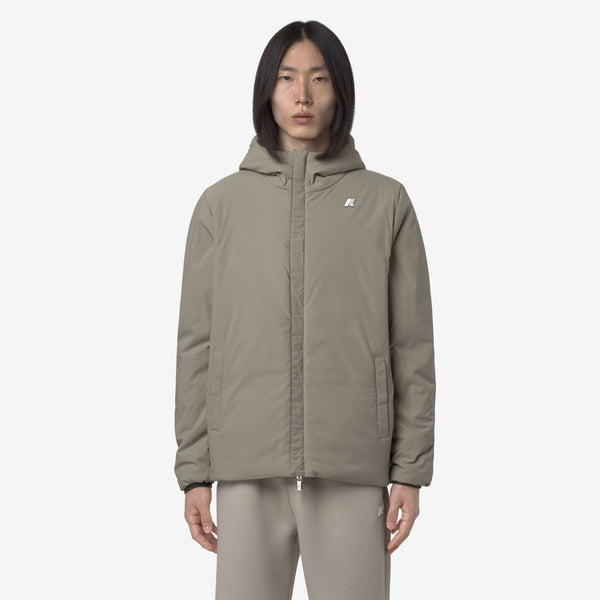 K Way JACK ST WARM REVERSIBLE GREEN BLACKISH-GREEN OAK