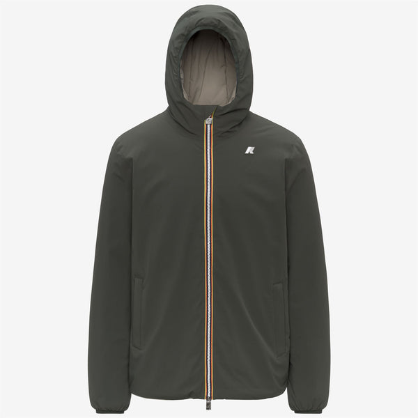 k way JACK ST WARM REVERSIBLE GREEN BLACKISH-GREEN OAK