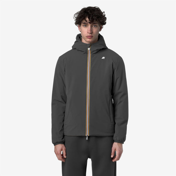 K Way JACK ST WARM REVERSIBLE GREY SHADOW DK-GREEN OAK