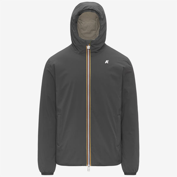 k way JACK ST WARM REVERSIBLE GREY SHADOW DK-GREEN OAK