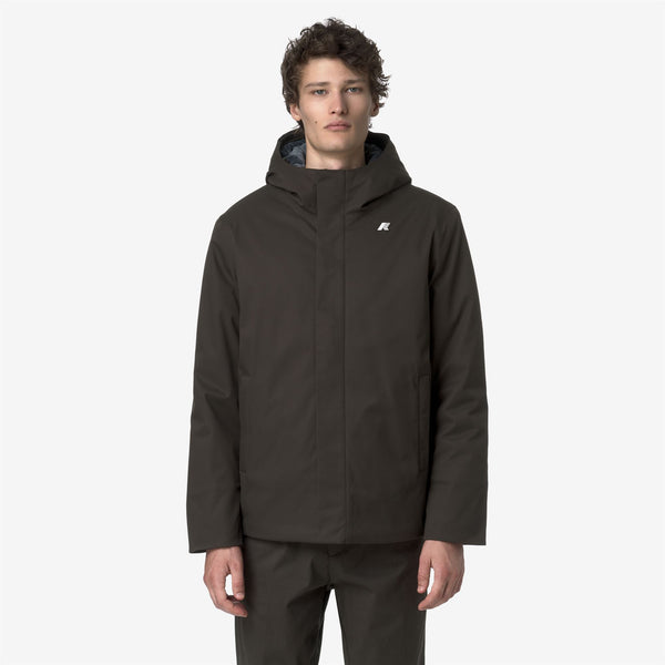 K Way JACKO TWILL MARMOTTA BLACK OLIVE-BLUE AIRFORCE