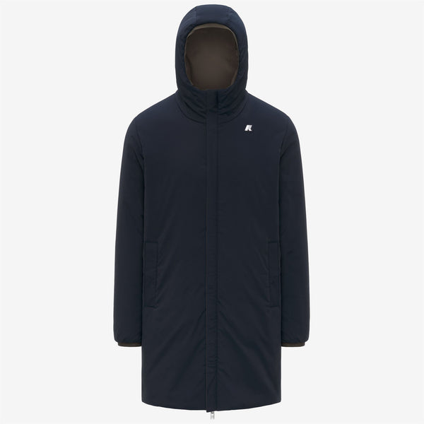 K Way JACOB ST WARM REVERSIBLE BLACK OLIVE-BLUE DEPTH