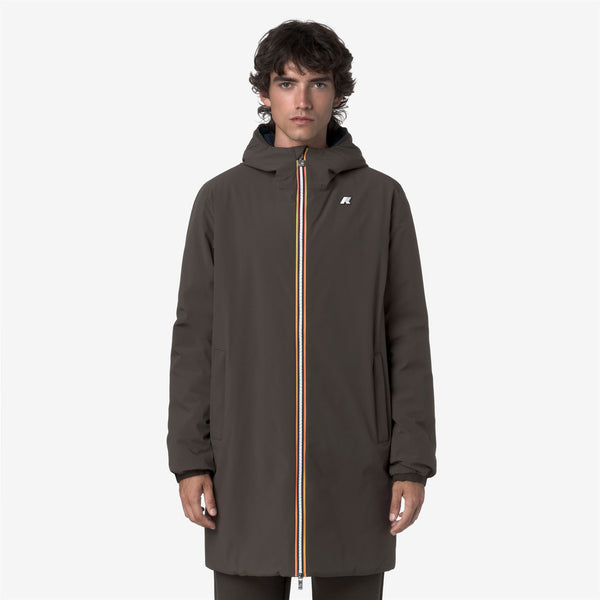 K Way JACOB ST WARM REVERSIBLE BLACK OLIVE-BLUE DEPTH