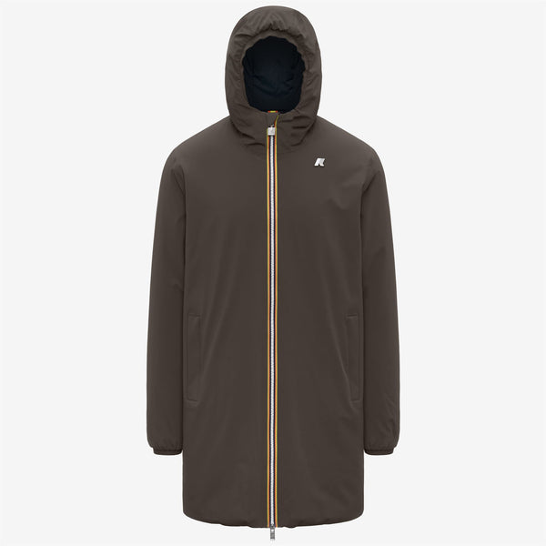 k way JACOB ST WARM REVERSIBLE BLACK OLIVE-BLUE DEPTH