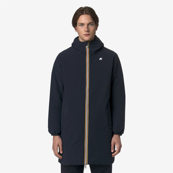 K Way JACOB ST WARM REVERSIBLE BLUE DEPTH-BEIGE SEED