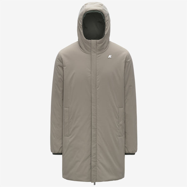 K Way JACOB ST WARM REVERSIBLE GREEN BLACKISH-GREEN OAK