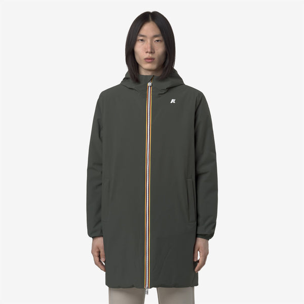 K Way JACOB ST WARM REVERSIBLE GREEN BLACKISH-GREEN OAK