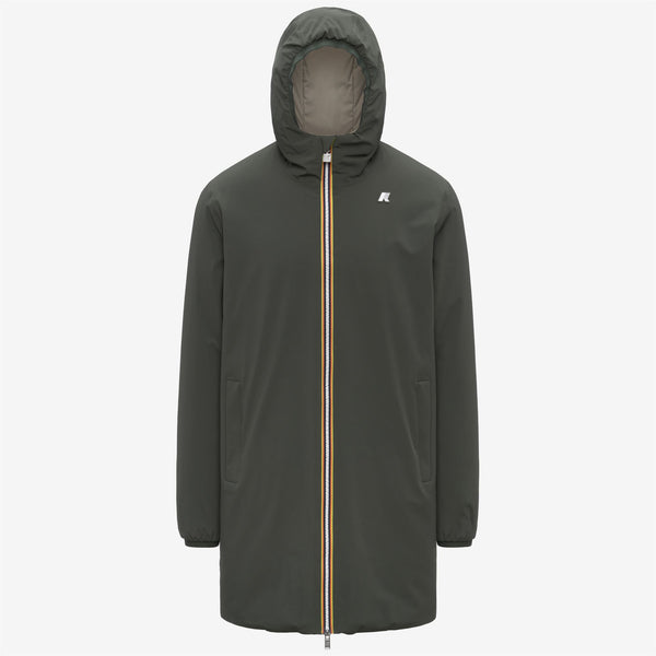 k way JACOB ST WARM REVERSIBLE GREEN BLACKISH-GREEN OAK