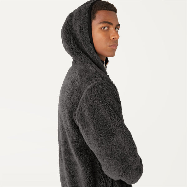 K Way JACQUES POLAR REVERSIBLE BLACK PURE-GREY SMOKED