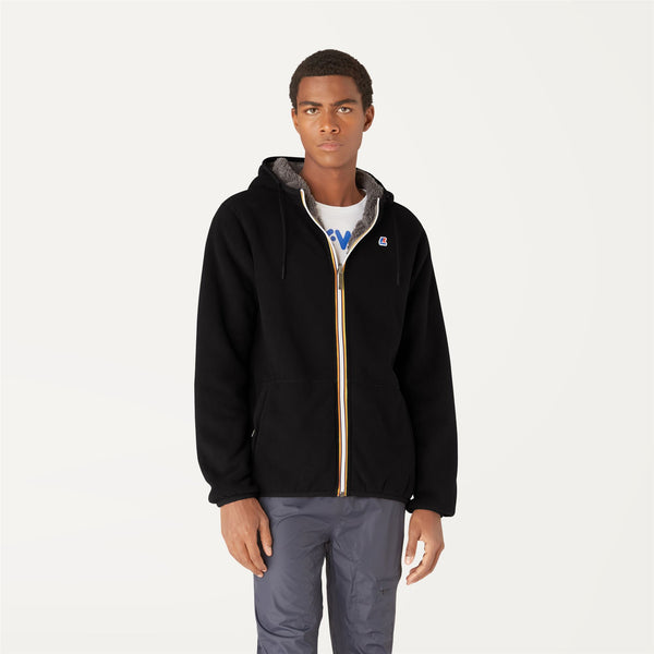 K Way JACQUES POLAR REVERSIBLE BLACK PURE-GREY SMOKED