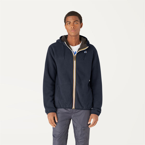 K Way JACQUES POLAR REVERSIBLE BLUE DEPTH-BLACK PURE