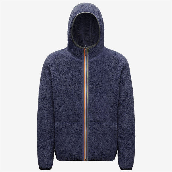 K Way JACQUES POLAR REVERSIBLE GREEN BLACKISH-BLUE DEPTH