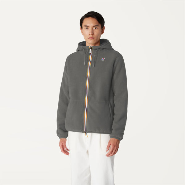 K Way JACQUES POLAR REVERSIBLE GREEN BLACKISH-BLUE DEPTH