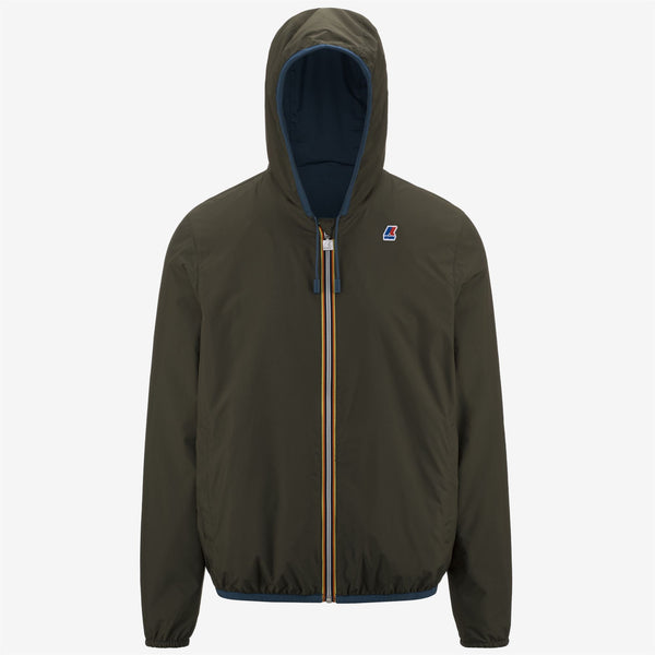 K Way JACQUES REVERSIBLE RIPSTOP BLUE DEEP-GREEN AFRICA