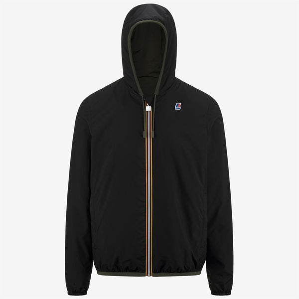 K Way JACQUES REVERSIBLE RIPSTOP GREEN BLK-BLACK PURE