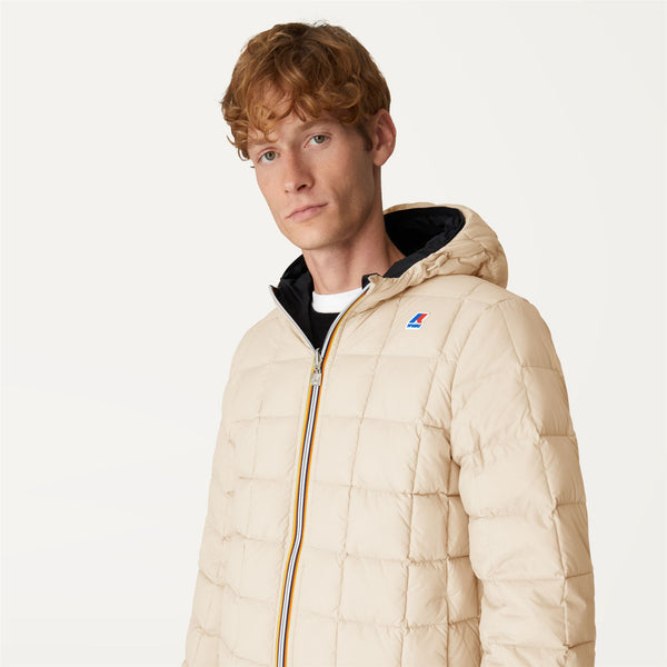 K Way JACQUES THERMO PLUS.2 REVERSIBLE BLACK PURE-BEIGE GREY