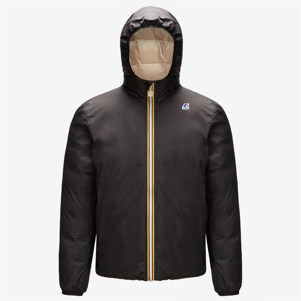 k way JACQUES THERMO PLUS.2 REVERSIBLE BLACK PURE-BEIGE GREY