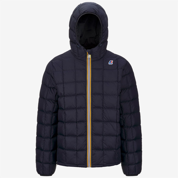 K Way JACQUES THERMO PLUS.2 REVERSIBLE BLACK PURE-BLUE DEPHT