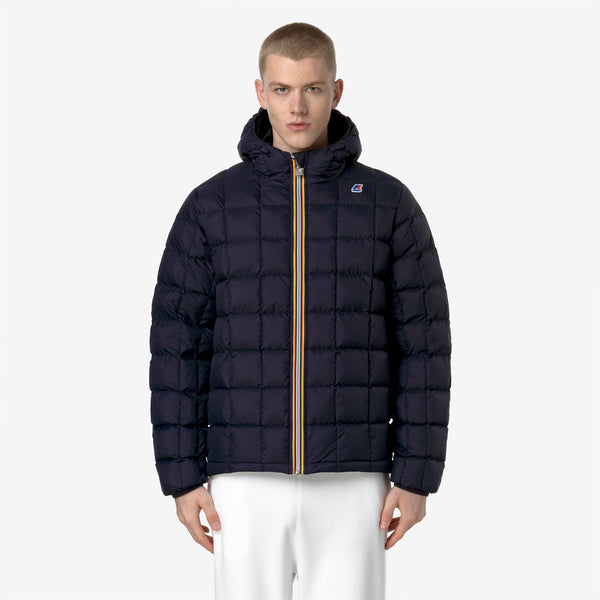 K Way JACQUES THERMO PLUS.2 REVERSIBLE BLACK PURE-BLUE DEPHT