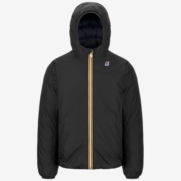 k way JACQUES THERMO PLUS.2 REVERSIBLE BLACK PURE-BLUE DEPHT