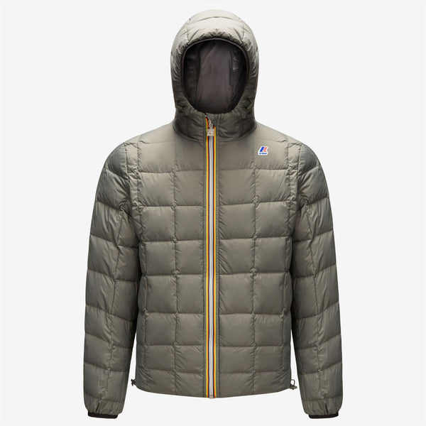 K Way JACQUES THERMO PLUS.2 REVERSIBLE BLACK PURE-GREEN BLACKISH