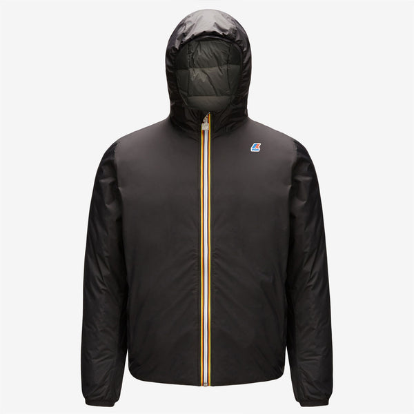 k way JACQUES THERMO PLUS.2 REVERSIBLE BLACK PURE-GREEN BLACKISH