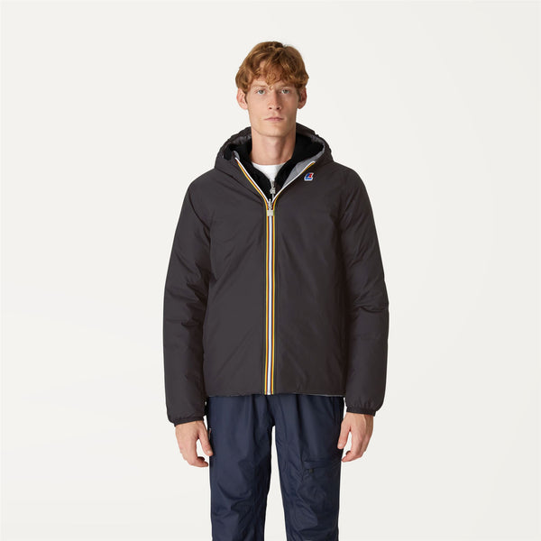 K Way JACQUES THERMO PLUS.2 REVERSIBLE BLACK PURE-GREY MD STEEL