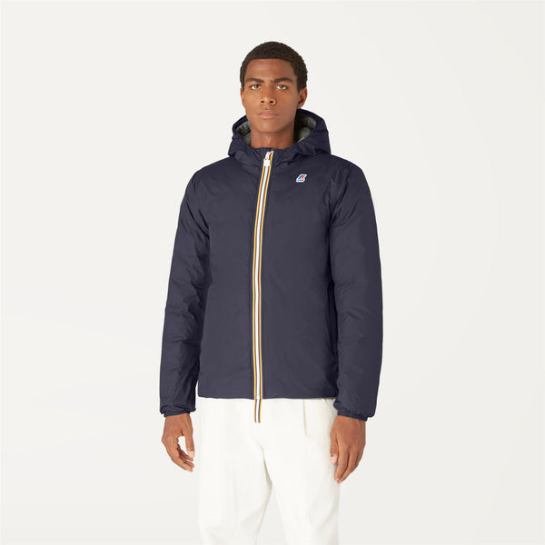 K Way JACQUES THERMO PLUS.2 REVERSIBLE BLUE DEPTH-GREEN BLACKISH