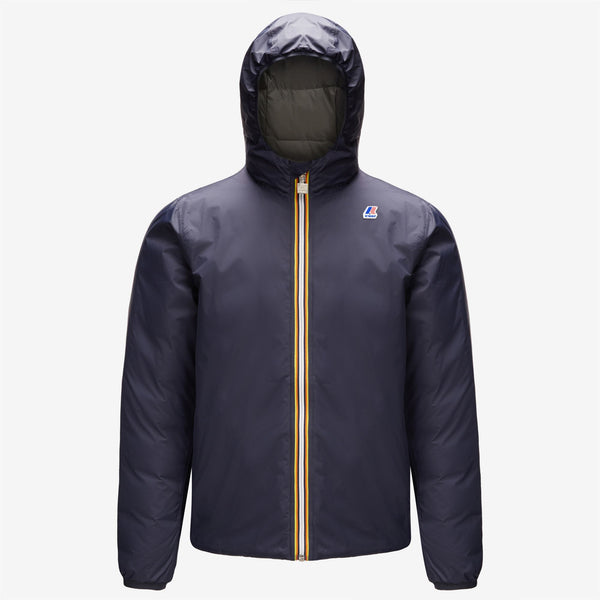 k way JACQUES THERMO PLUS.2 REVERSIBLE BLUE DEPTH-GREEN BLACKISH