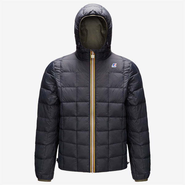 K Way JACQUES THERMO PLUS.2 REVERSIBLE GREEN BLACKISH-BLUE DEPTH