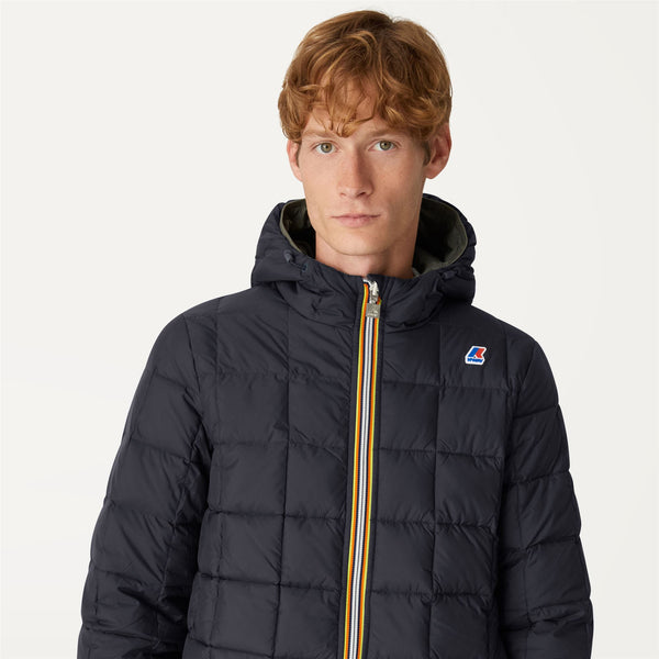 K Way JACQUES THERMO PLUS.2 REVERSIBLE GREEN BLACKISH-BLUE DEPTH