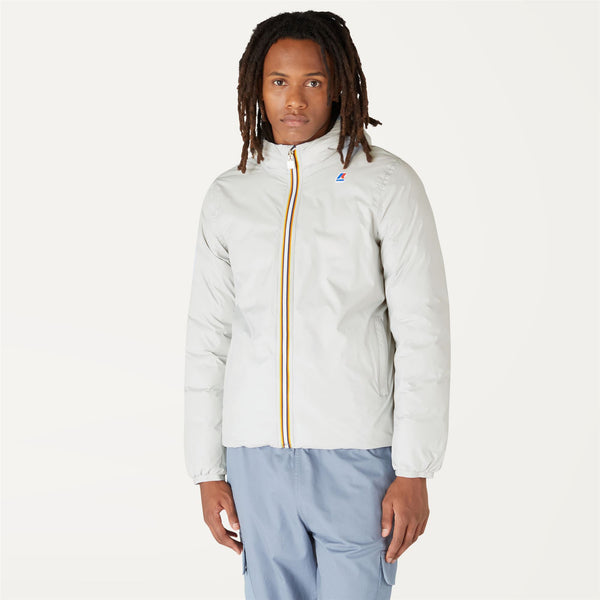 K Way JACQUES THERMO PLUS.2 REVERSIBLE GREY LT-BLUE MEDIEVAL