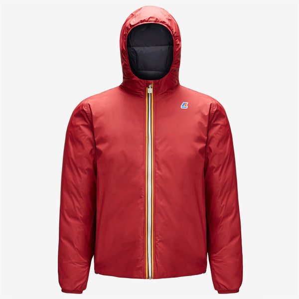 k way JACQUES THERMO PLUS.2 REVERSIBLE RED DK TOMATO-BLUE DEPTH