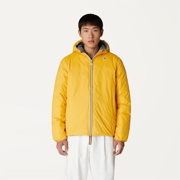 K Way JACQUES THERMO PLUS.2 REVERSIBLE YELLOW RSP-GREY MD