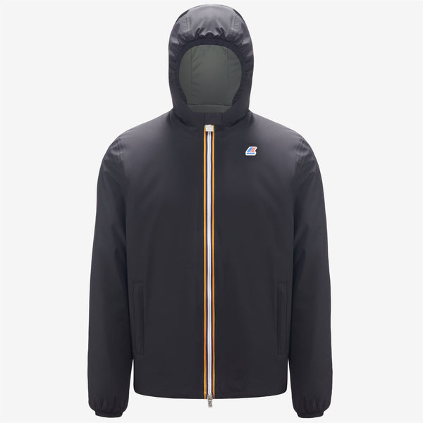 k way JACQUES WARM REVERSIBLE BLACK PURE-GREEN BLACKISH