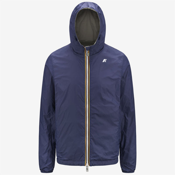 K Way JAKE PLUS.2 REVERSIBLE BEIGE LT-BLUE DEEP COBALT
