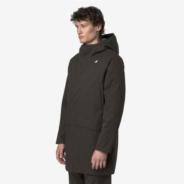 K Way JARNO TWILL MARMOTTA BLACK OLIVE-BLUE AIRFORCE