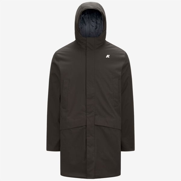 k way JARNO TWILL MARMOTTA BLACK OLIVE-BLUE AIRFORCE