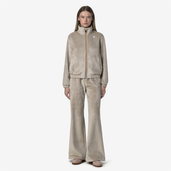 K Way JENNY VELOUR POLAR BEIGE CASHMERE-BEIGE CASHMERE