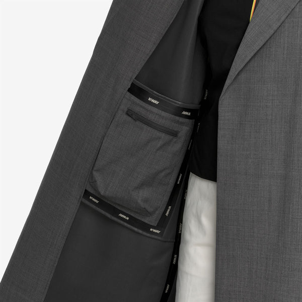 K Way JORANCE 3L WOOL GRISAILLE GREY SHADOW DK GRISAILLE