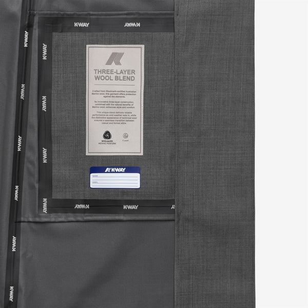 K Way JORANCE 3L WOOL GRISAILLE GREY SHADOW DK GRISAILLE