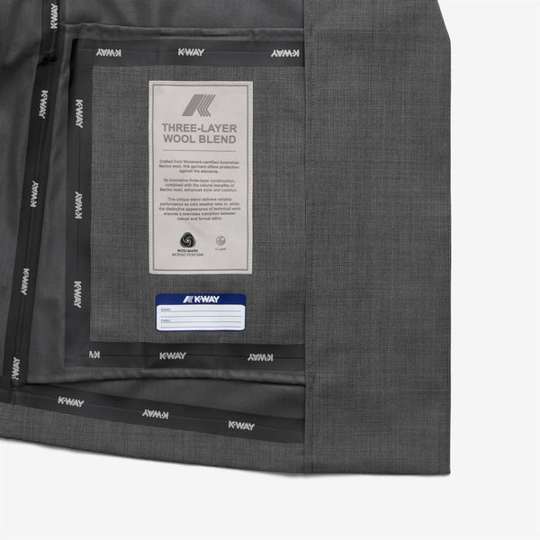 K Way JORY 3L WOOL GRISAILLE GREY SHADOW DK GRISAILLE