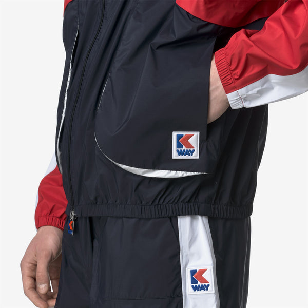 K Way 7002 FULL ZIP BLUE RED WHITE